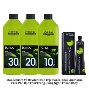 Màu Nhuộm Và Oxydant Cao Cấp Loréal Inoa Ammonia Free Phủ Bạc Thời Trang Công Nghệ Thuần Chay