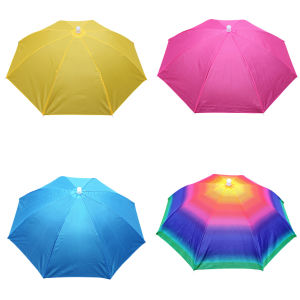 Lightweight Waterproof Headwear Umbrella Hat for Fishing Camping Hiking