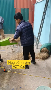 Máy băm rơm cỏ cây ngô mía . lắp động cơ 3kw(4hp)