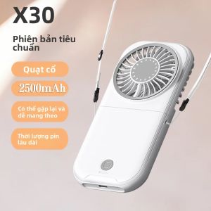 Quạt Cầm Tay Nhỏ Gọn X30 USB Siêu Yên Tĩnh Mỏng Gấp Gọn Mini Để Bàn Dùng Ngoài Trời Sạc Lại Được Chỉ Làm Mát