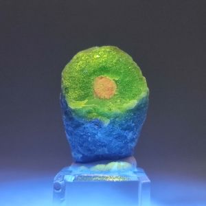 ทับทิมคอรันดัมสีแดงในเจสเปอร์สีเขียว🔹 Red Corundum Ruby in Green Jasper