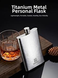 JIANGSI | Portable Outdoor Titanium Flask 2 Ounces