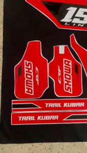 Decal CRF 150L motif SUPERMOTO ONEONENINE PUTIH full body crf 150l custom desain I2-881 I2-675 I2-1091 i2-1129