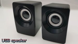 Speaker Desktop Laptop Super Bass USB Power 3.5mm Audio Jack Subwoofer Stereo 3W