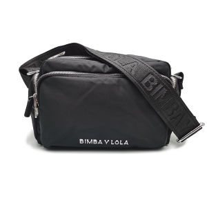 Bimba Y Lola Ladies Nylon Letter Crossbody Camera Bag Fashionable Shoulder Handbag Small Square Bag Womens Trendy Satchel