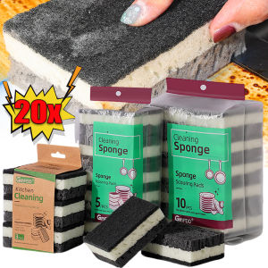 20Pcs High Density Dishwashing Sponge Pot and Bowl Cleaning Cloth Non Greasy Kitchen and Catering Supplies