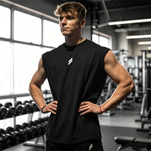 NEW Summer Sports running Tank Top Men Breathable Loose Mesh Training Sleeveless T-shirt Quick Drying vest male Fitness Clothing