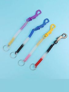 Gantungan Kunci Spiral Plastik Gantungan Kunci Motor Mobil Tas Key Chain Plastic Fleksible Souvenir Murah