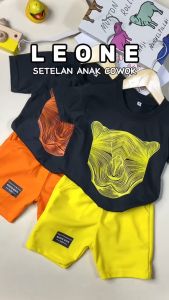 Setelan Kaos Anak LEONE 1-5 Tahun / Baju Anak Berkualitas