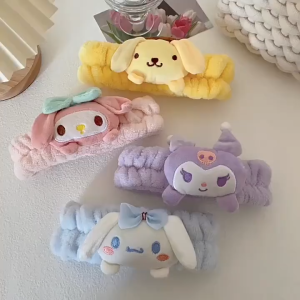 BD-A005 Bando Wanita Kartun Jepang Headband Facial Karakter Cinnamoroll Kuromi Pompompurin Melody Elastis Lucu