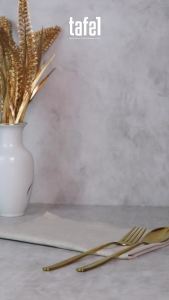 BLANC Mangkok Makan Keramik Gold Nabati 15 cm