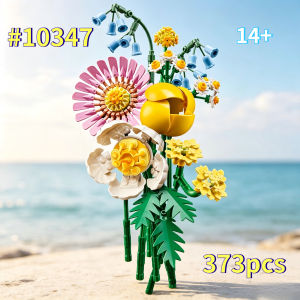 Blooming Spring Flowers 10347 Building Blocks Sets Suitable for Birthday GiftsCompatible with Legoed Particles,373pcs