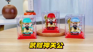Tượng thần tài Quan Công năng lượng mặt trời đồ trang trí thu hút tài lộc trang trí xe hơi sáng tạo quà tặng ý nghĩa