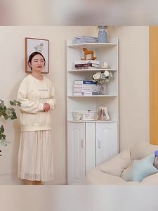 ชั้นวาง Spring Home 180cm ชั้นวางเข้ามุม ตู้เก็บไม้ แผ่นไม้คุณภาพ แข็งแรง