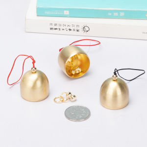 Pure Copper Handmade Metal Christmas Bell Car Hanging Ornament Japanese Style Small Wind Chimes Decorative Accessories