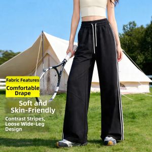 BALENO | Contrast Color Breathable Cooling High Waist Slimming Casual Pants