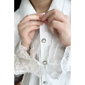 พร้อมส่ง สินค้าลิขสิทธิ์แท้ IRIS BOUTIQUE 25Spring ID4057-4 Petal shirt dress เดรส เรียบหรู ใส่ออกงาน เนื้อผ้าใส่สบาย