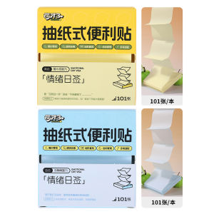 Transparent Pull Paper Style Sticky Notes High Aesthetic Value Writing Memo Marking Waterproof Adhesive Rainbow Bead Glitter Material Exam Focus Label
