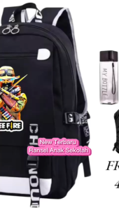 Tas Ransel Anak Cowok Sekolah 4in1 FF KL 0170 Ransel Fashion Led Sd Smp Dewasa Fashion
