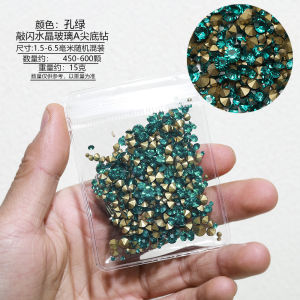 Nail Ornament Shijia Flash Czech Diamond Pointed Diamond Crystal Nail Swarovski Diamond Transparent Super Shiny Pile Rhinestone Mixed