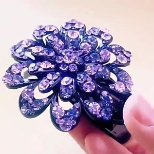 Jepit Rambut Intan Zircone: Aksesoris Wanita Modern & Sanggul Bunga Diamont