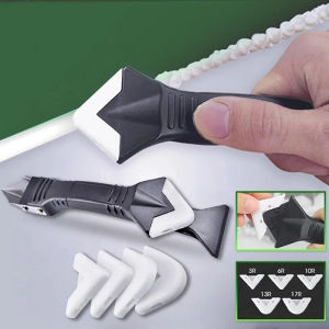 【On Sale】Double Head Stainless Steel Plastic Gap Sealants Remove Spatula Multifunction Retractable 5 In 1 Caulking Grout Cleaning Scraper