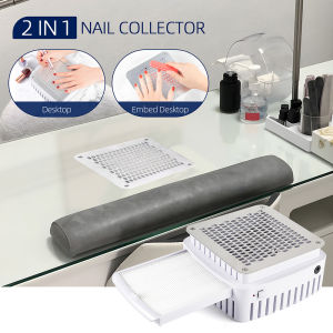 Foreverlily | Professional Nail Dust Collector With Filter Built-in Desktop Nail Vacuum Cleaner Gel Nails Manicure Desk Collector For Nails