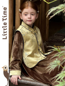 New Chinese Style Childrens Vest Set
