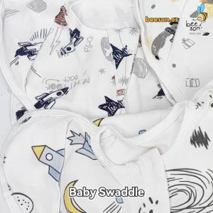 Beeson Kain Bedung Zip Bayi / Newborn Infant Baby Swaddle Zip Baby Transitional Sleeping Bag Two Ways Zip Cotton 10699