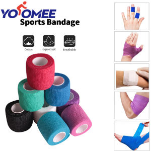 Yoomee Fashion Waterproof Bandage Self-adhesive Elastic Bandage Wrap Tape  Medical Wrist Support Bandage First Aid Tape Health Care Strap Wrap Dumbbell Fitness Gym Protector