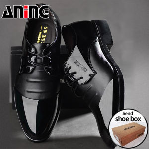 Kotak Sepatu Loafer Kulit Formal Bisnis Pria 2071