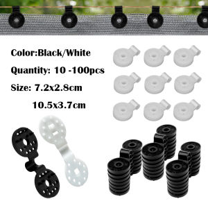 1-100Pcs Shade Cloth Clips Grommets for Sunblock Net Mesh Cover Garden Greenhouse Shade Fabric Clamps Accessories