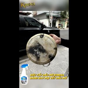 Chai Tẩy Dầu Mỡ KIRENA 500ml Tẩy Vệ Sinh Đồ Dùng Nhà Bếp Lưới Lọc Hút Mùi Mặt Bếp Gas Bếp Từ Xoong Nồi Tặng Vòi Xịt Khăn