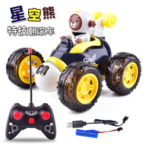 New Remote Control Stunt Car Durable Rolling Flip Childrens Toy Car 360 Degree Rotation with Light for Kids under 12 Years Old