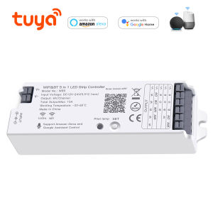 5 in 1 WiFi LED Controller DC12V-24V Tuya Smart Alexa Google Home RGBCCT RGBW CCT Single Color RGB LED Strip Light Switch