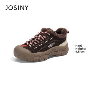Josiny | Thick Sole Warm Increase Height Womens Sport Shoes