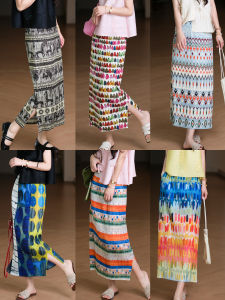 XIAOER | Wrinkle-resistant Retro Floral Pleated Skirt