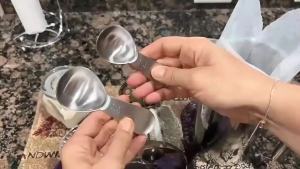 Muỗng Cà Phê Bằng Thép Không Gỉ Có Tay Cầm Ngắn Muỗng Đong Dùng Cho Cà Phê Trà Đường Dụng Cụ Nhà Bếp