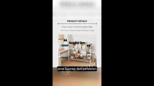 Rak Dapur Minimalis & Rak Bumbu Nordic Style