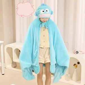 🧣 แฟชั่น ผ้าพันคอ Hangyodong แบบมีฮู้ด ขนนุ่ม น่ารัก เอาใจสายคนรักพี่หมึก