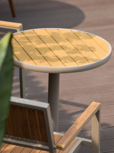 MEIQI | Waterproof Sunproof Rattan Wicker Anti-corrosion Wood Leisure Outdoor Balcony Table and Chairs Set