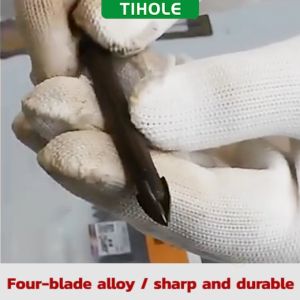 TIHOLE 3/4/5/6/8/10/12MM Carbide Glass Tile Drill tile mosaic Bit Set Ceramic Wall Plastic Wood concrete Hole Opener Power Tools driller titanium diamond Drill Bits drilling accessories mata drill besi tebuk penebuk lubangkonkrit 瓷砖钻