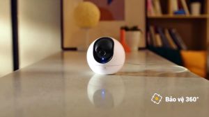 Camera trong nhà Ezviz Wifi AI thông minh H6 5MP 3K siêu nét xoay 360 Độ Đàm thoại 2 chiều  phát hiện người bằng AI & giọng gói