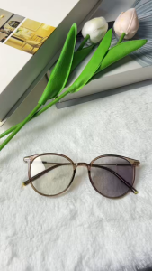 ALP Blue Block Transition Glasses แว่นทรงหยดน้ำ กรองแสงสีฟ้า กันUV เลนส์ออโต้ รุ่น - SN0098