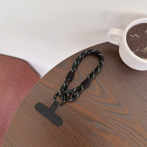 สายคล้องโทรศัพท์มือถือแบบสองเส้น สายคล้องข้อมือสั้นแบบเรียบง่าย สายคล้องป้องกันการสูญหายแบบแถบใส่บัตร สายคล้องเคสโทรศัพท์อเนกประสงค์