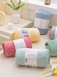 Full Enclosure Milk Velvet Coral Fleece Bed Canopy Single Piece Student Dormitory Mattress Protector Cover Three Piece Set