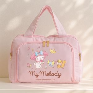 Sanrio | Sanrio Túi Bảo Quản Dung Tích Lớn Đa Chức Năng Trang Điểm Du Lịch Khô Ướt Tách Túi Vệ Sinh Di Động Túi Vải Không Dệt Thân Thiện Với Môi Trường