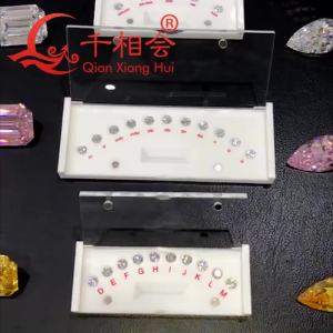 GIA Diamond Standard สี ความใส การตัด ขนาด ชุดมาตรวัด Cubic Zirconia หินหลัก หินกลม เลเซอร์ ตัวเลข เครื่องมือทดสอบ