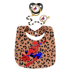 Disney | Small Size Newborn Soother With Decor Fabric Pacifier Clip Food Grade Silicone Chew Nipple Anti Drop Baby Dummy