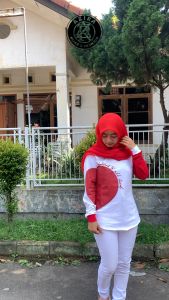 AZIRA Kaos wanita lengan panjang | Kaos Merah Putih Terbaru | Kaos 17 Agustus